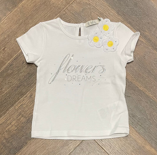 White  EMC Tee, 6-9M