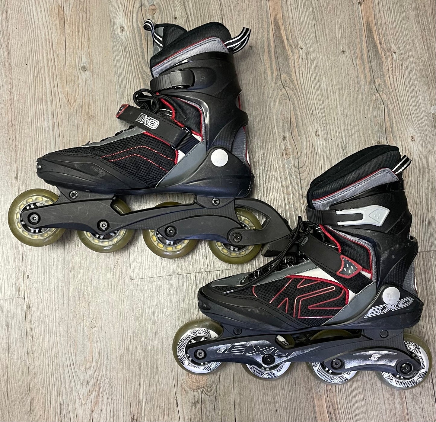 Black  EXO Roller Blades, 8Y