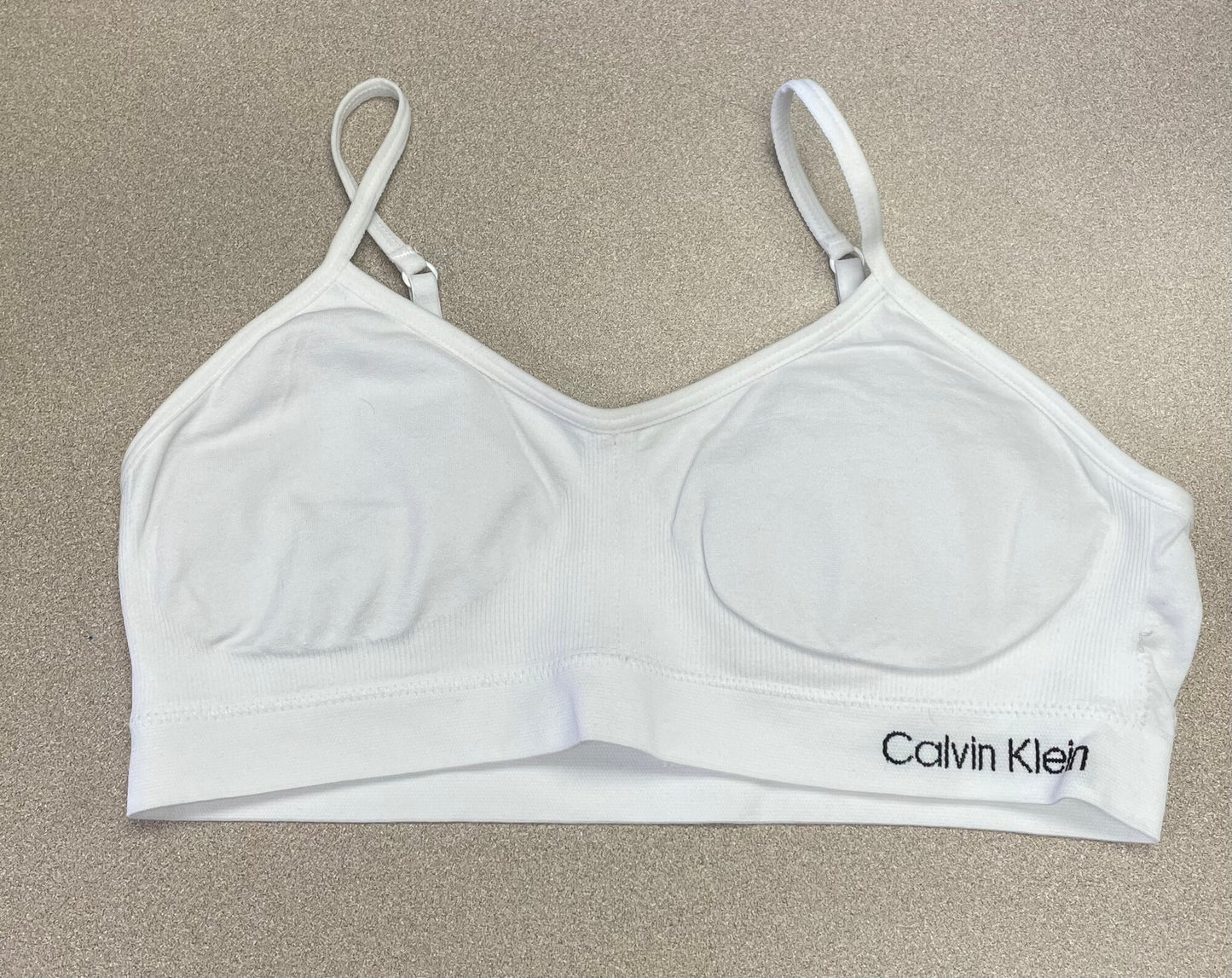 White  Calvin Klein Bralette, 14-16Y