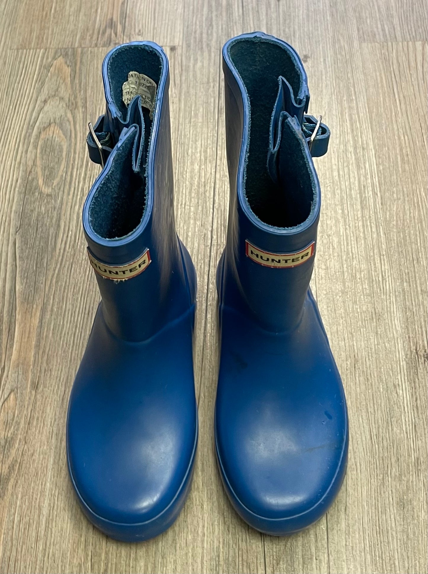 Blue  Hunter Rain Boots, 10T