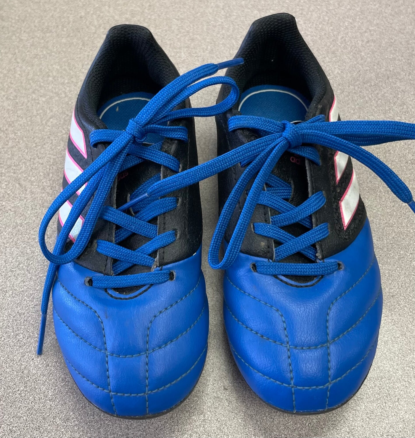 Blue  Adidas Soccer Cleats, 10.5T