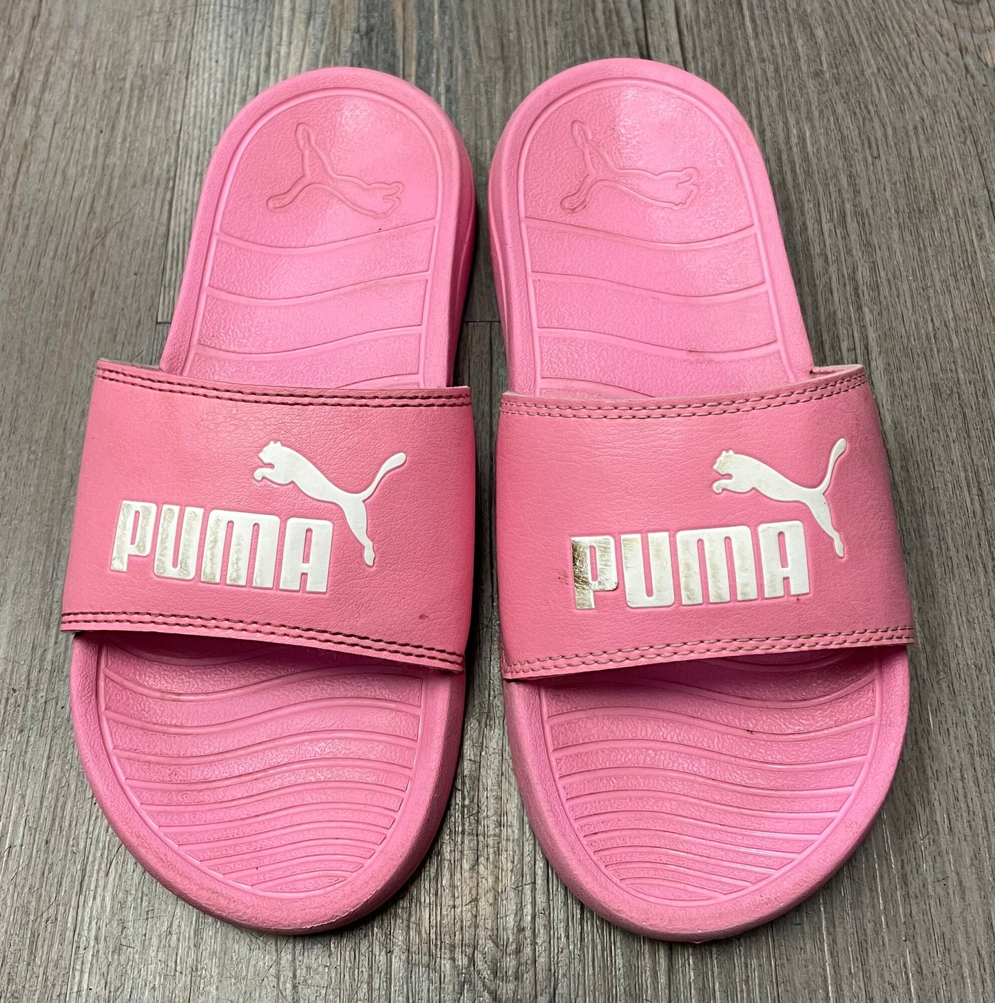 Pink  Puma Slides, 1Y