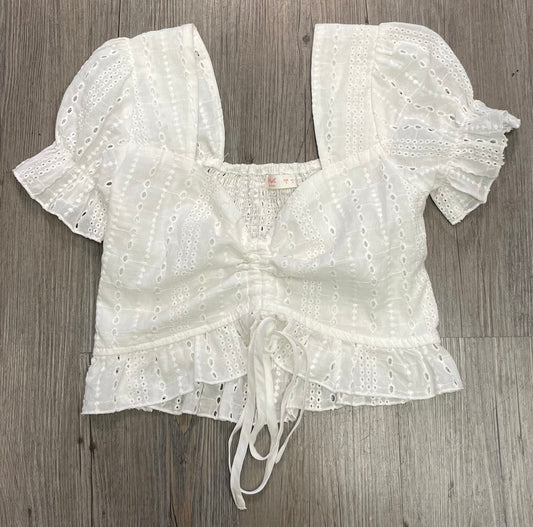White  Romwe Top, 14-16Y
