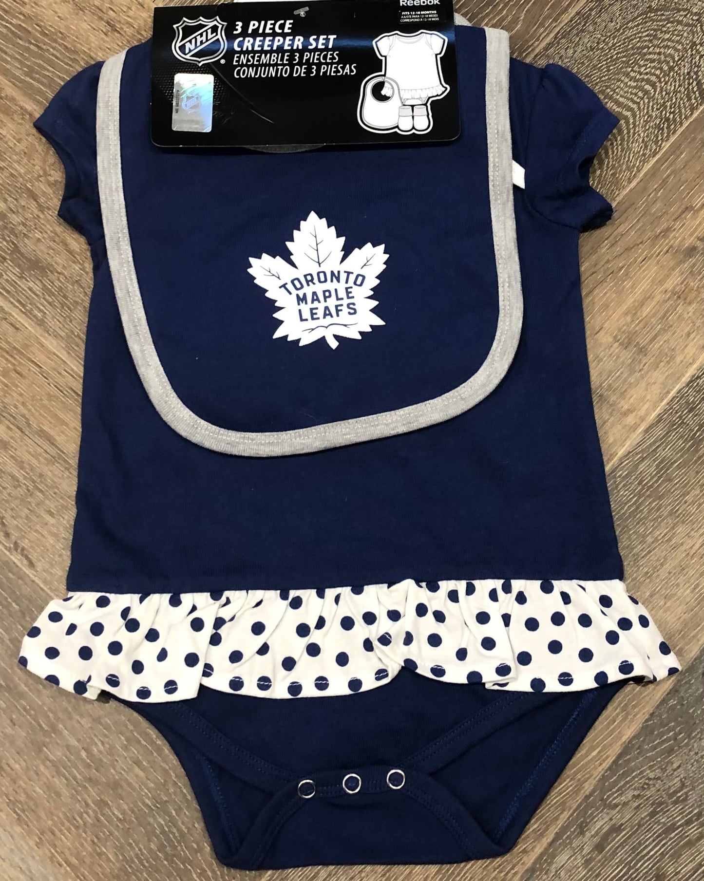 Blue  Nhl Creeper Set, 18M