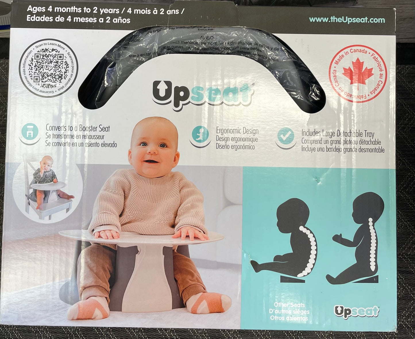 Grey  Upseat Booster Seat, 4M-2Y
