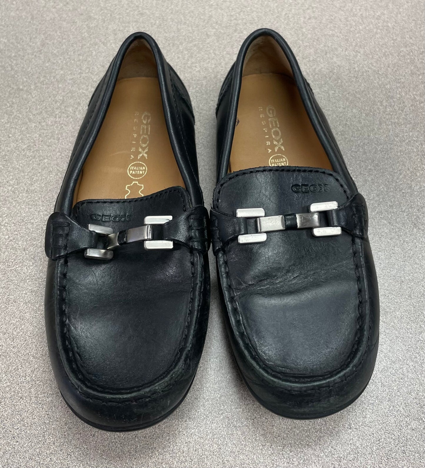 Black  Geox Loafers Shoes, 12Y