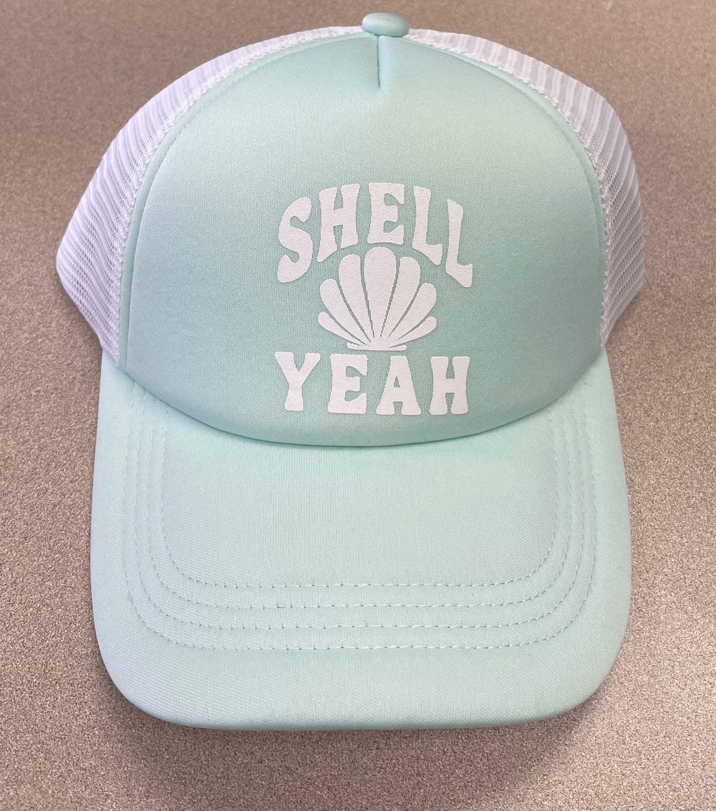 White  F4A Trucker Hat, Youth
