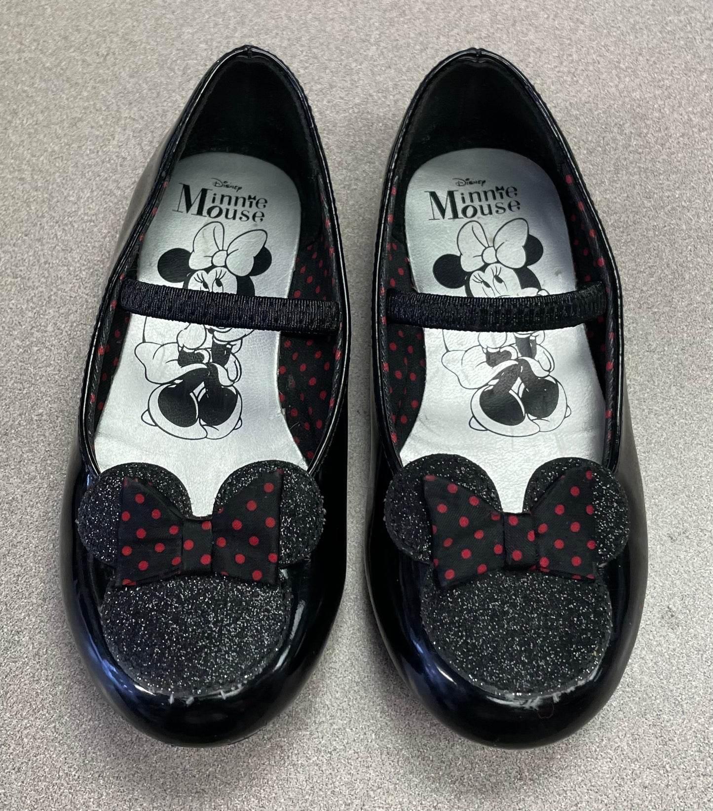 Black  Minnie Mouse Shoes, 8.5T