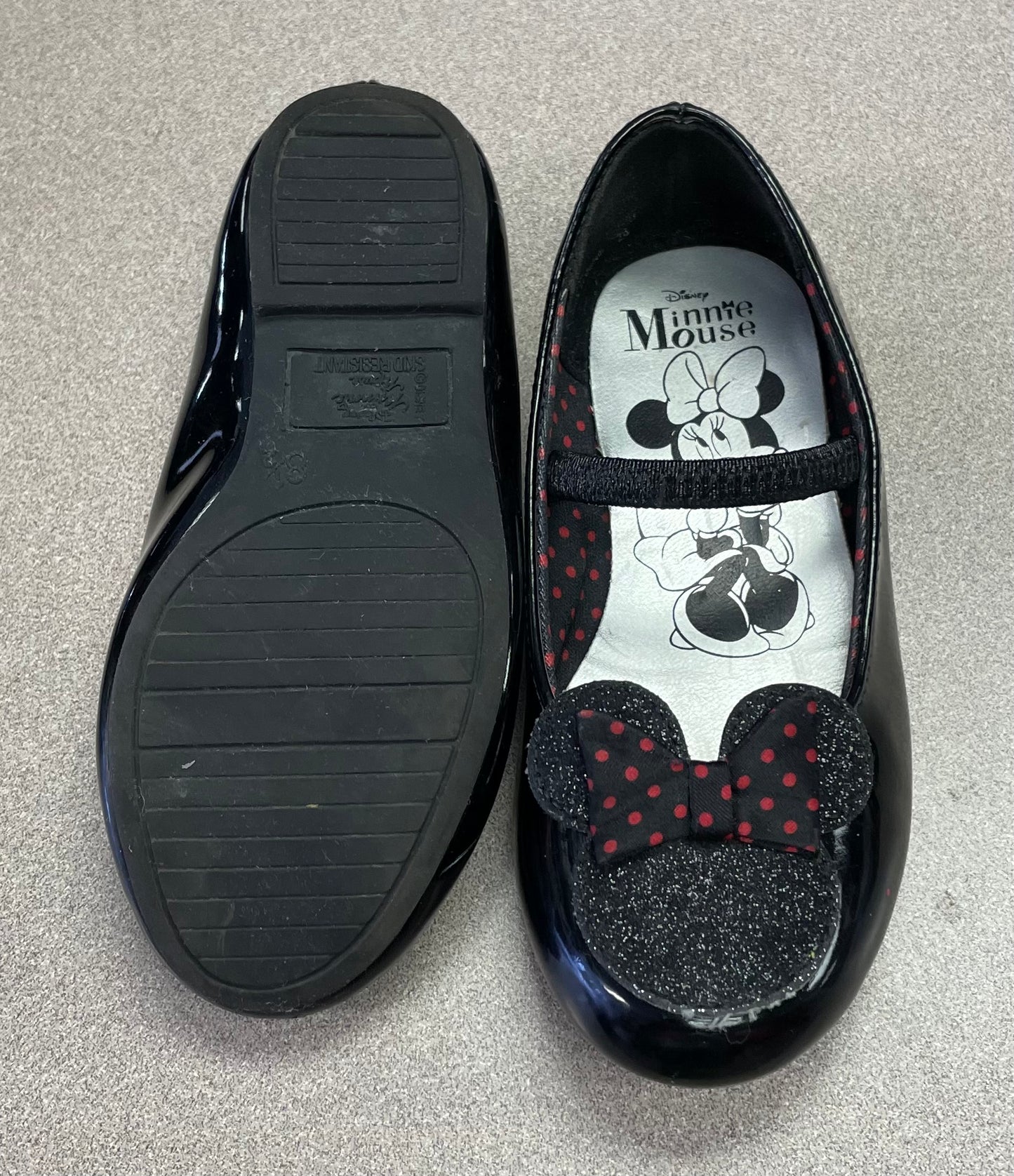 Black  Minnie Mouse Shoes, 8.5T