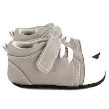 Grey  My Mocs - Ross Trainer, 24-30M