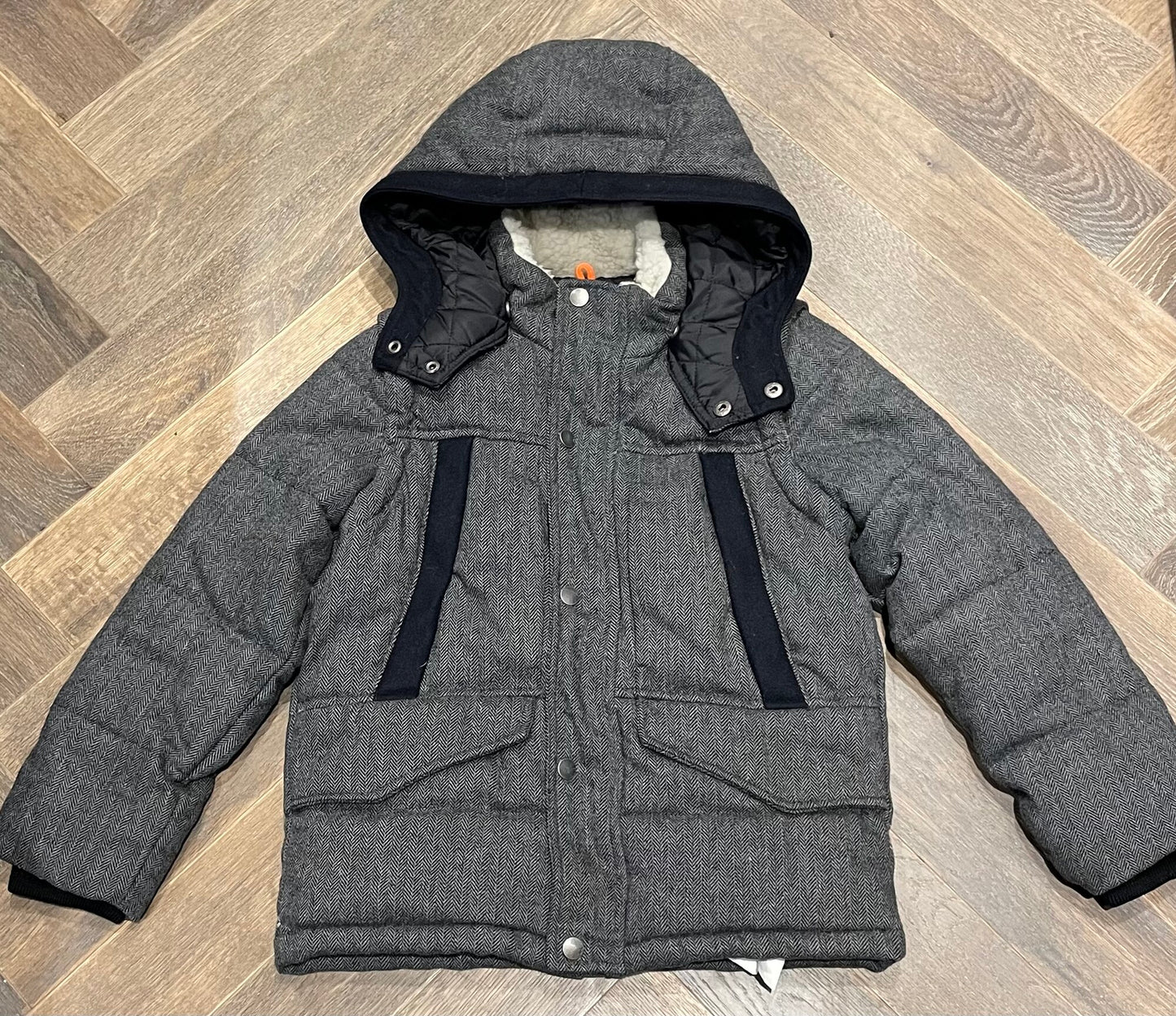Grey  Zara 2 In 1 Coat, 7-8Y