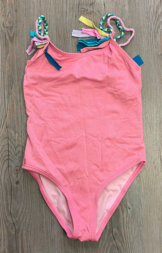 Pink  Beach Lingo Bathing Suit, 4-5Y