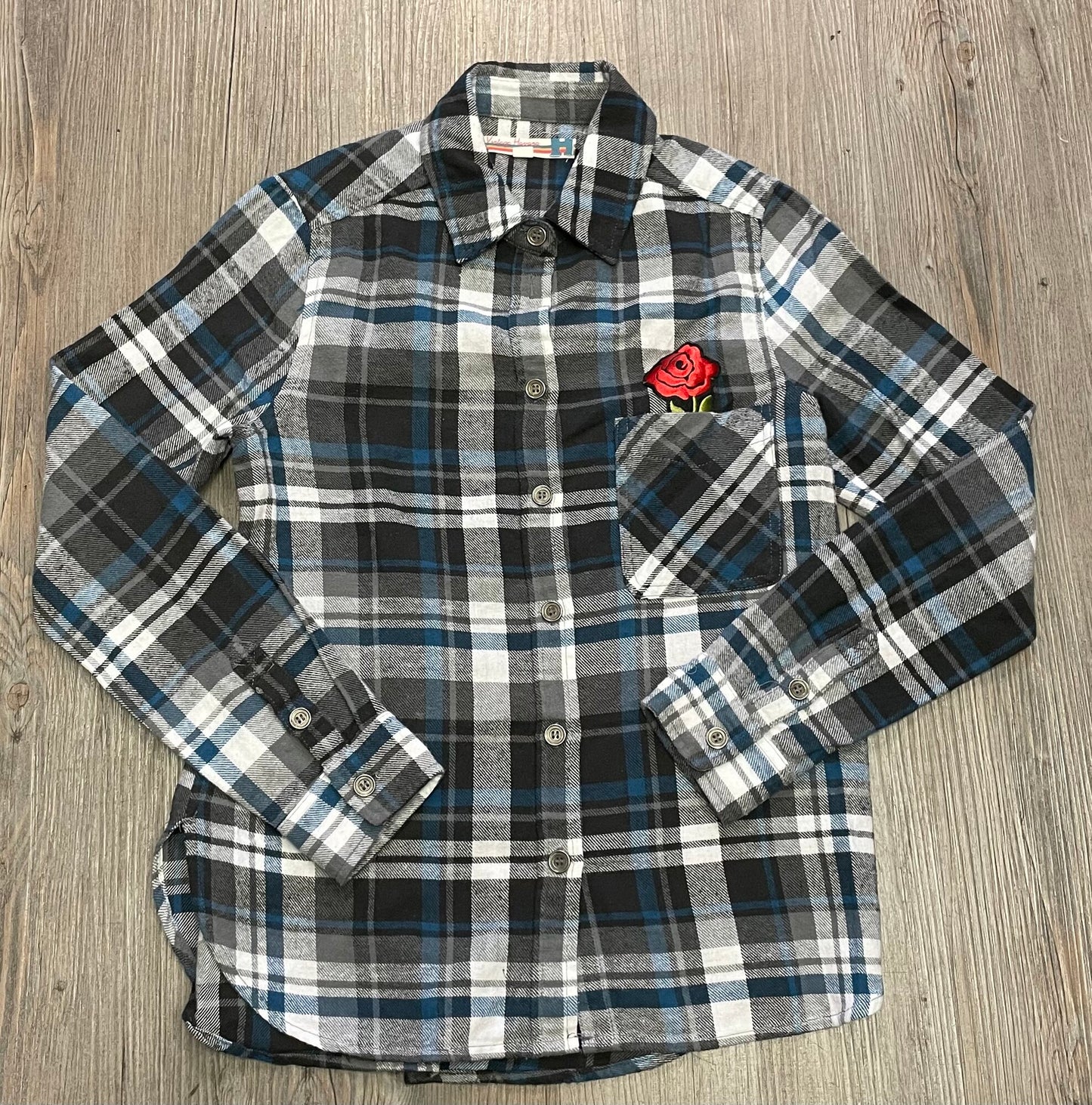 Multi  Vintage Havana LS Shirt, 10-12Y