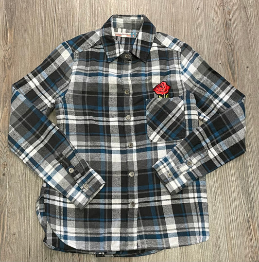 Multi  Vintage Havana LS Shirt, 10-12Y