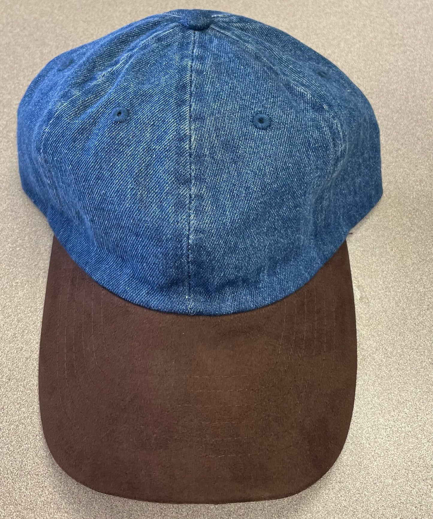 Denim  Baseball Cap - 2 Tone, One Size