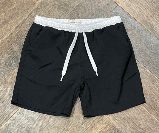Black  Me & Henry Swim Shorts, 4-5Y