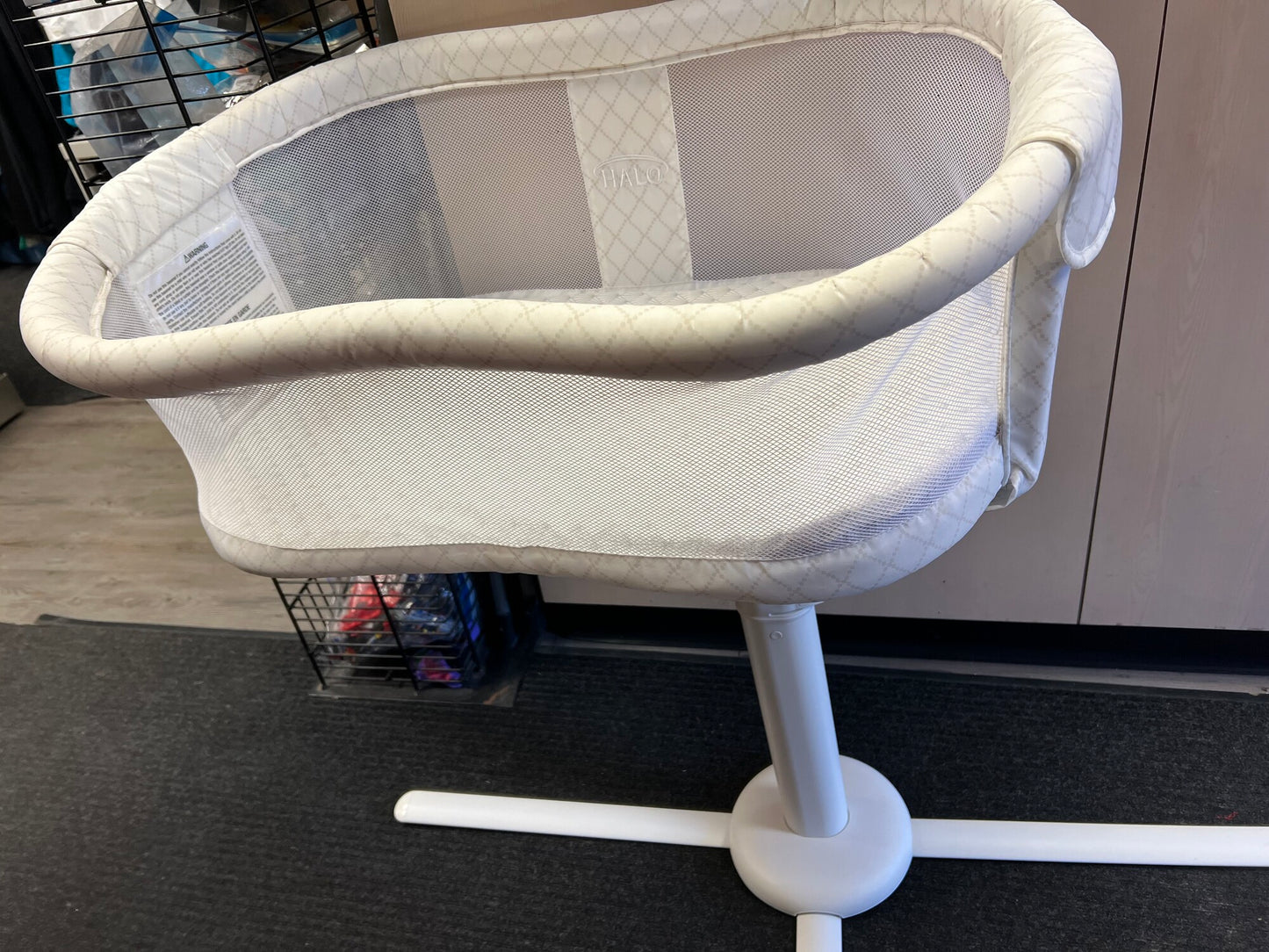 White  Halo Bassinet, Pre-owned