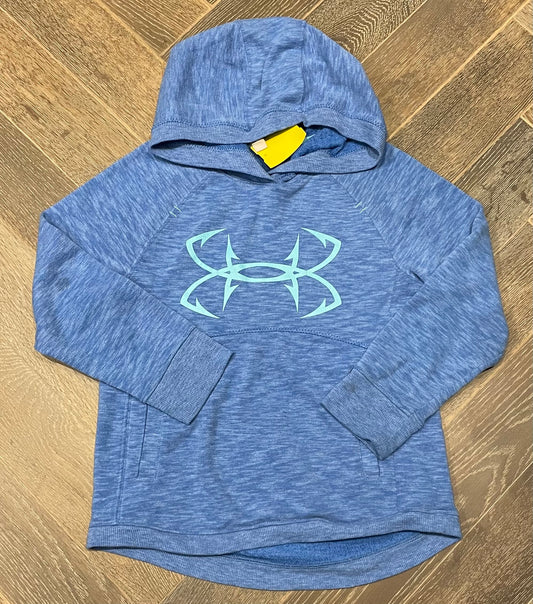 Blue  Under Armour Pullover Hoo, 8Y