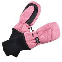 Pink  Snowstoppers Nylon Mitten, Age 7-12Y