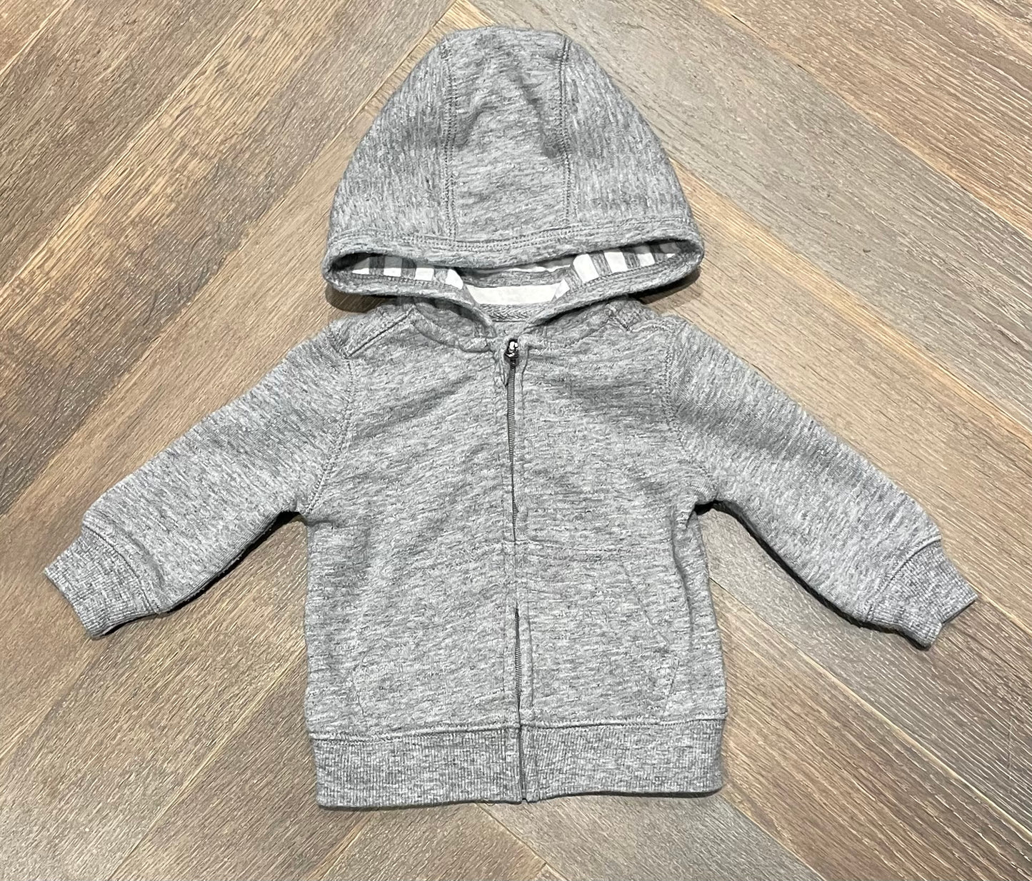 Grey  Joe Fresh Zip Hoodie, 3-6M