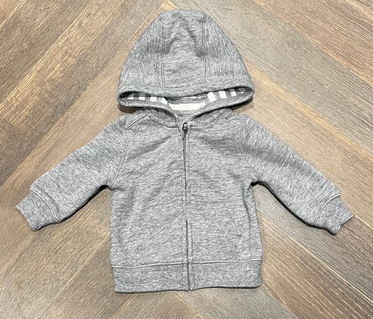 Grey  Joe Fresh Zip Hoodie, 3-6M