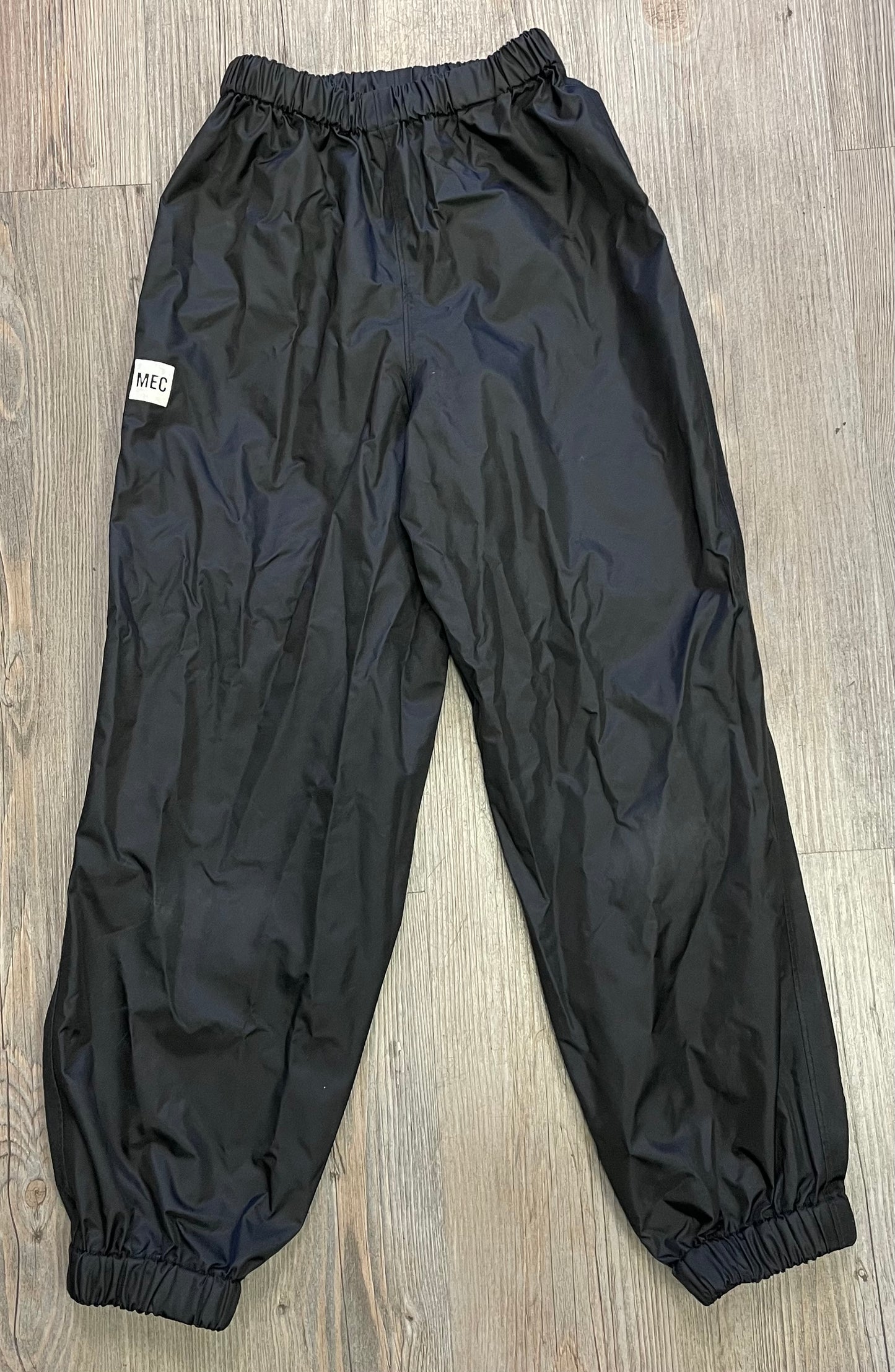 Black  MEC Rain Pants, 8Y