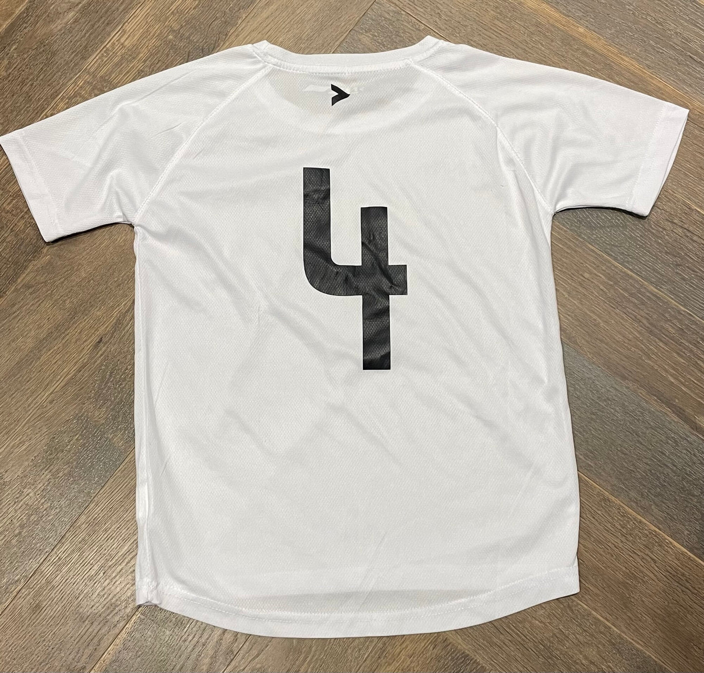White  Inaria Soccer Tee, 8-9Y
