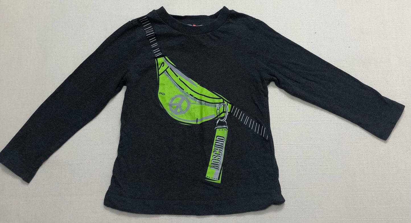 Grey  Moschino T Shirt LS, 2Y