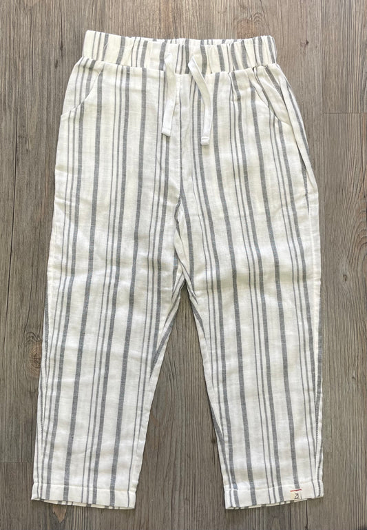 Cream  Me & Henry Striped Linen, 4-5Y