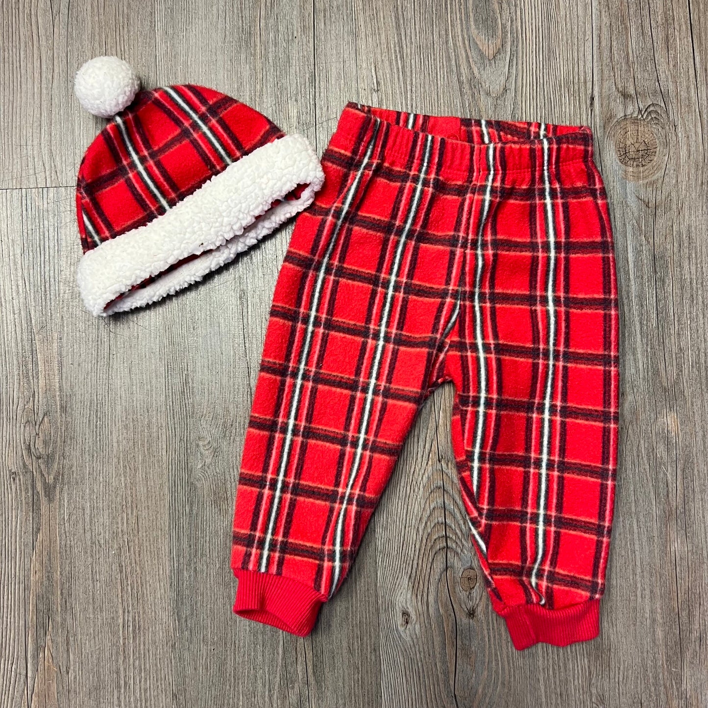 Red  Chick Pea Hat / Bottom, 6-9M