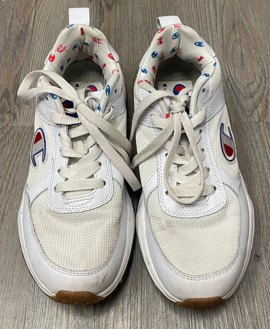 White  Champion Lace Up Shoes, 8.5Y