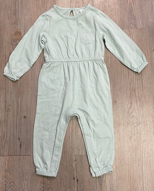 Sage  Old Navy Romper LS, 12-18M