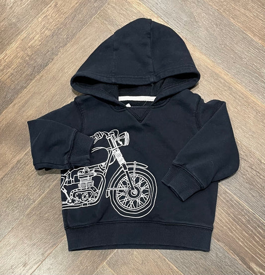 Black  Carters Pullover Hoodie, 18M
