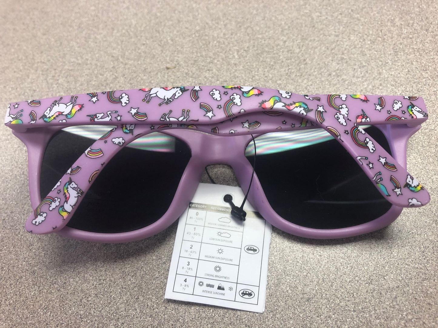 Purple  Unicorn Sunglasses, 3-7 Years