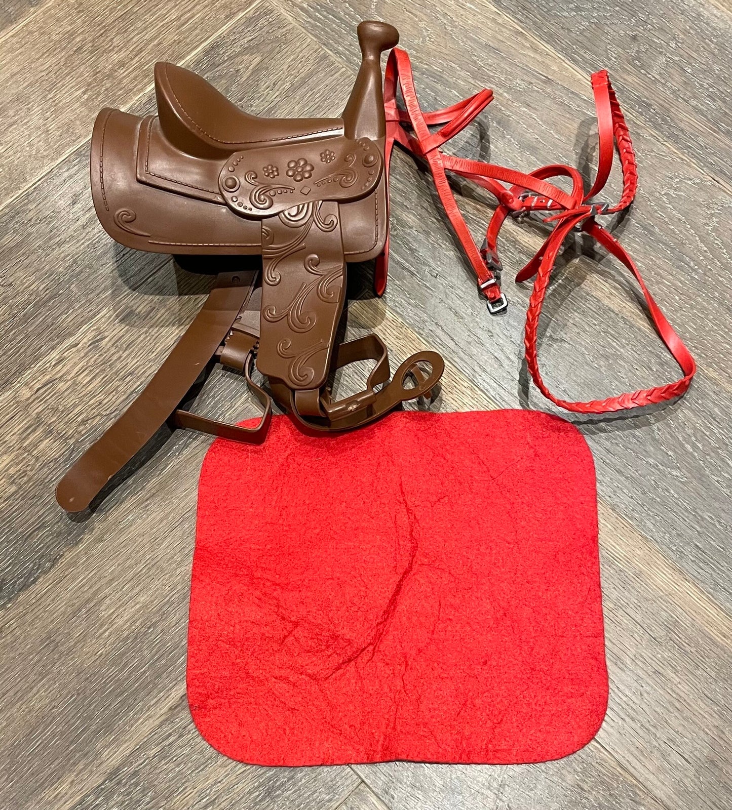 Brown  OG Doll SaddlePad Bridle, 18 Inch