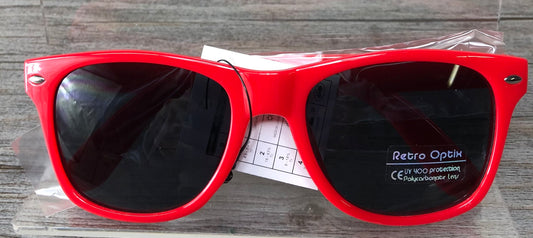 Red  Glossy Sunglasses - RED, 4-7 Years