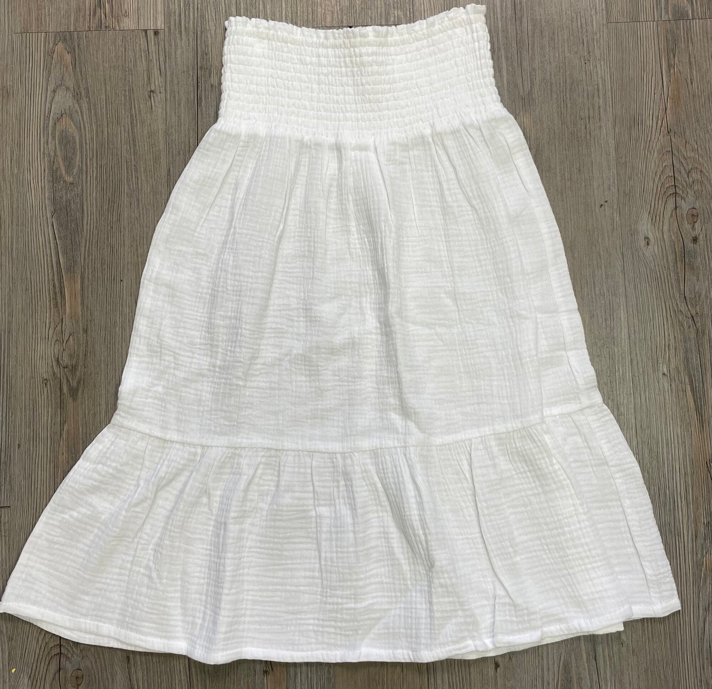 White  F4A Convertible Skirt, 6Y