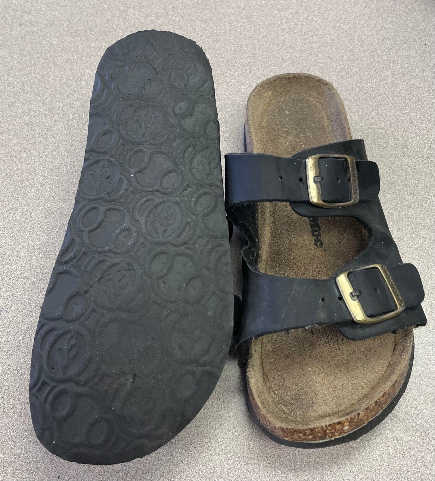 Black  Softmoc Slides, 1Y