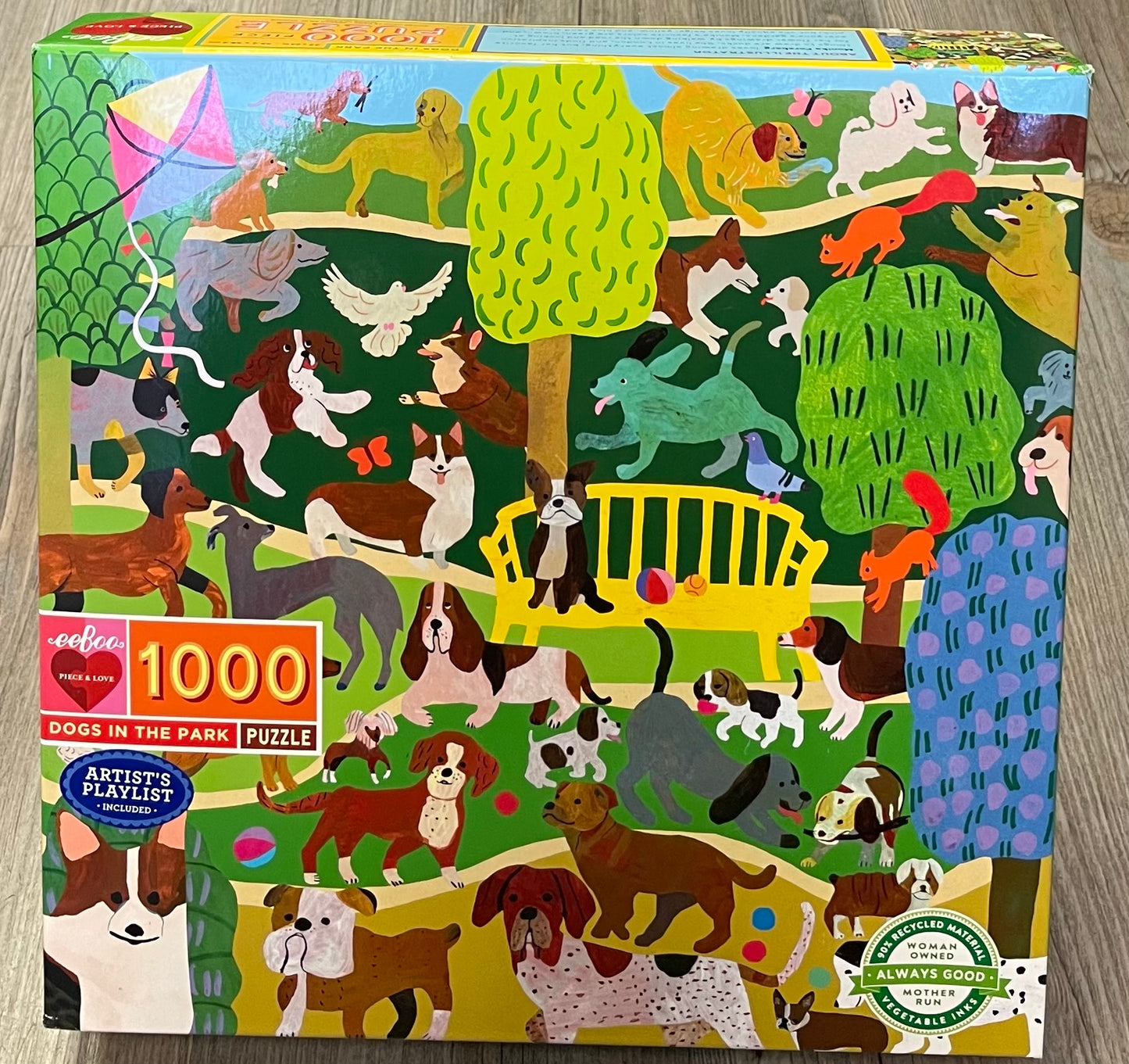 Multi  Eeboo Dogs In The Park, NEW