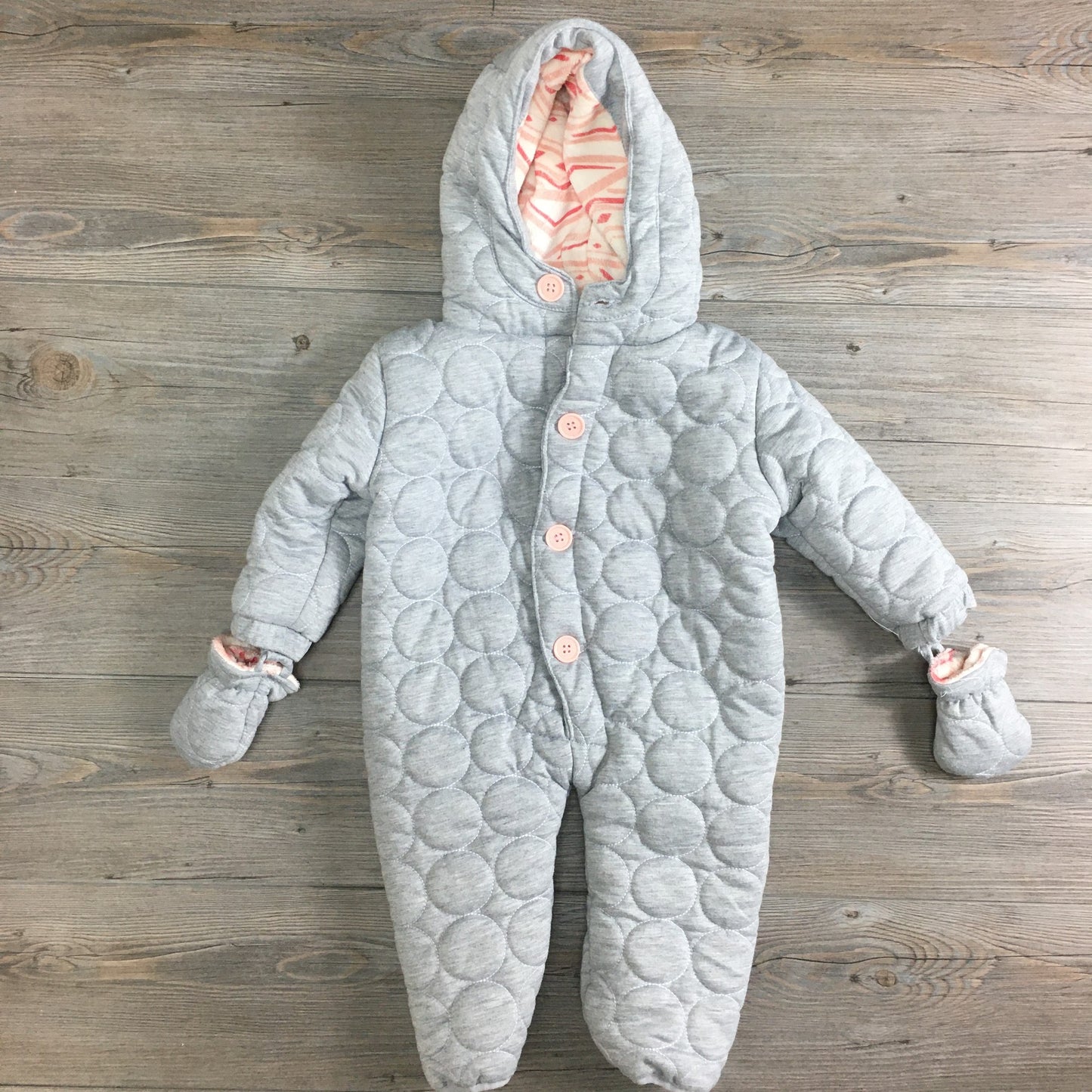 Grey  Jessica Simpson Snowsuit, 12M