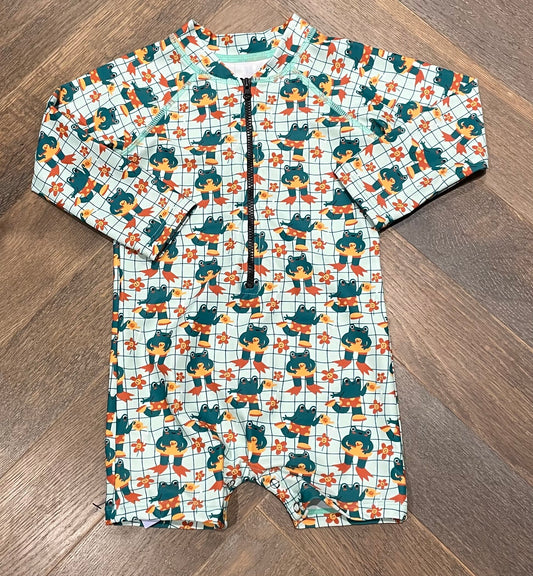 Green  Headster One Piece Frog S, 18-24M