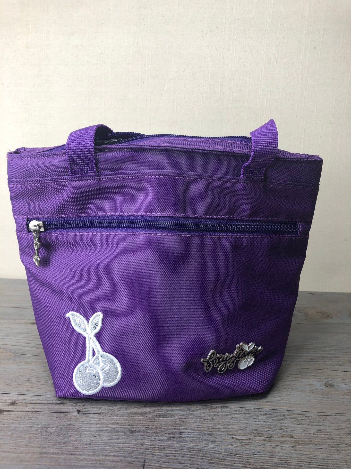 Purple  Foxy Lunch Bag, One Size