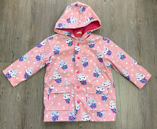 Pink  Hatley Lined Rain Jacket, 3Y