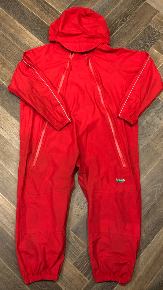 Red  Splashy Rainsuit, 10Y