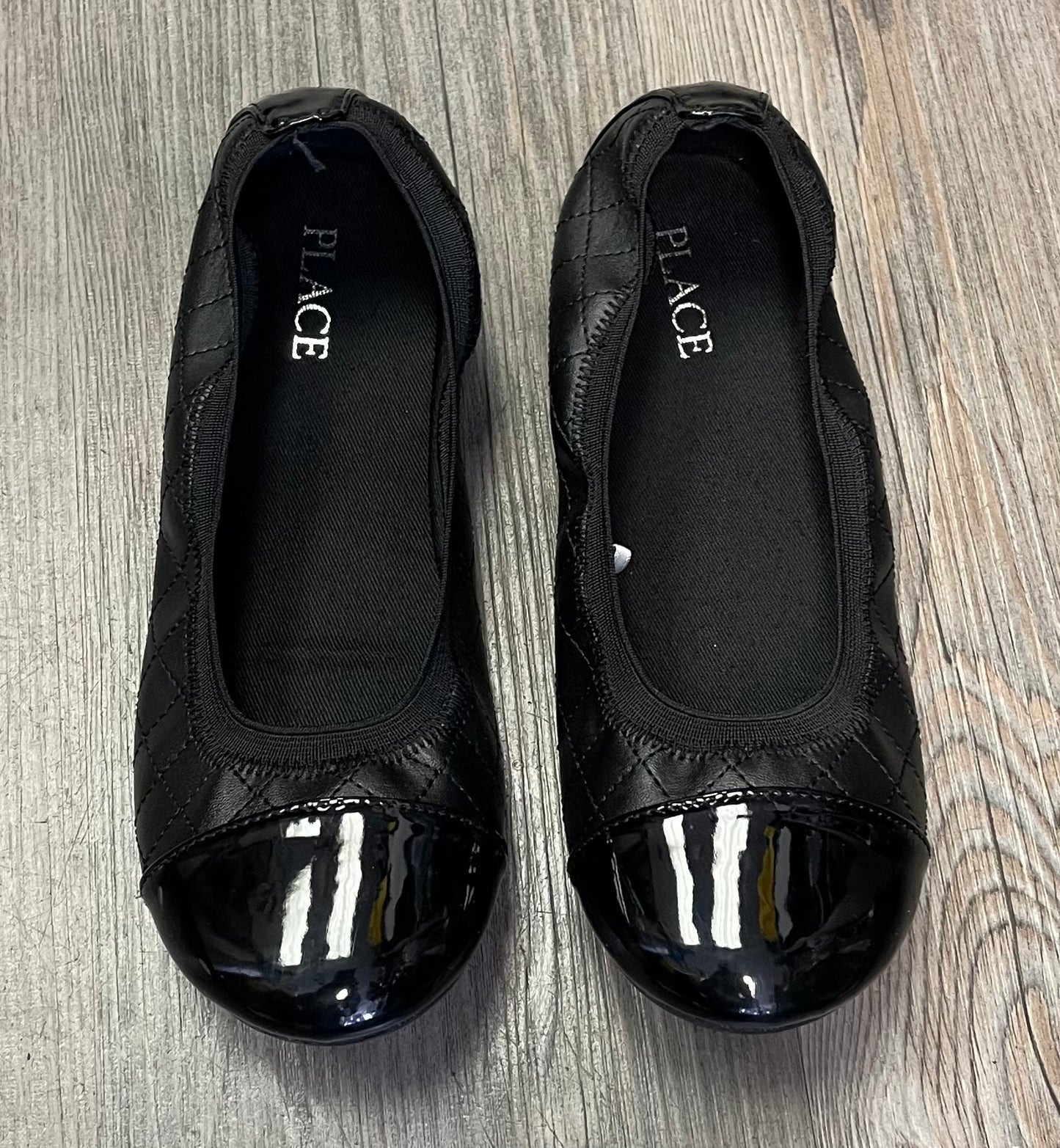 Black  Childrens Place Flat Shoe, 3Y