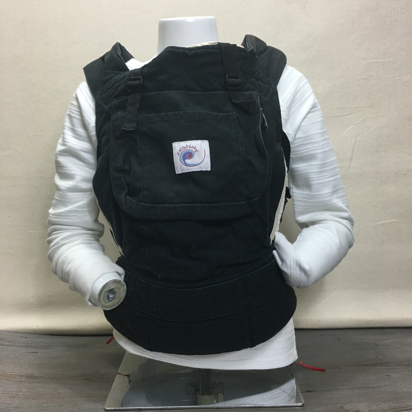 Black/Cr  Ergo Baby Carrier 3 Posit, 15-40lbs
