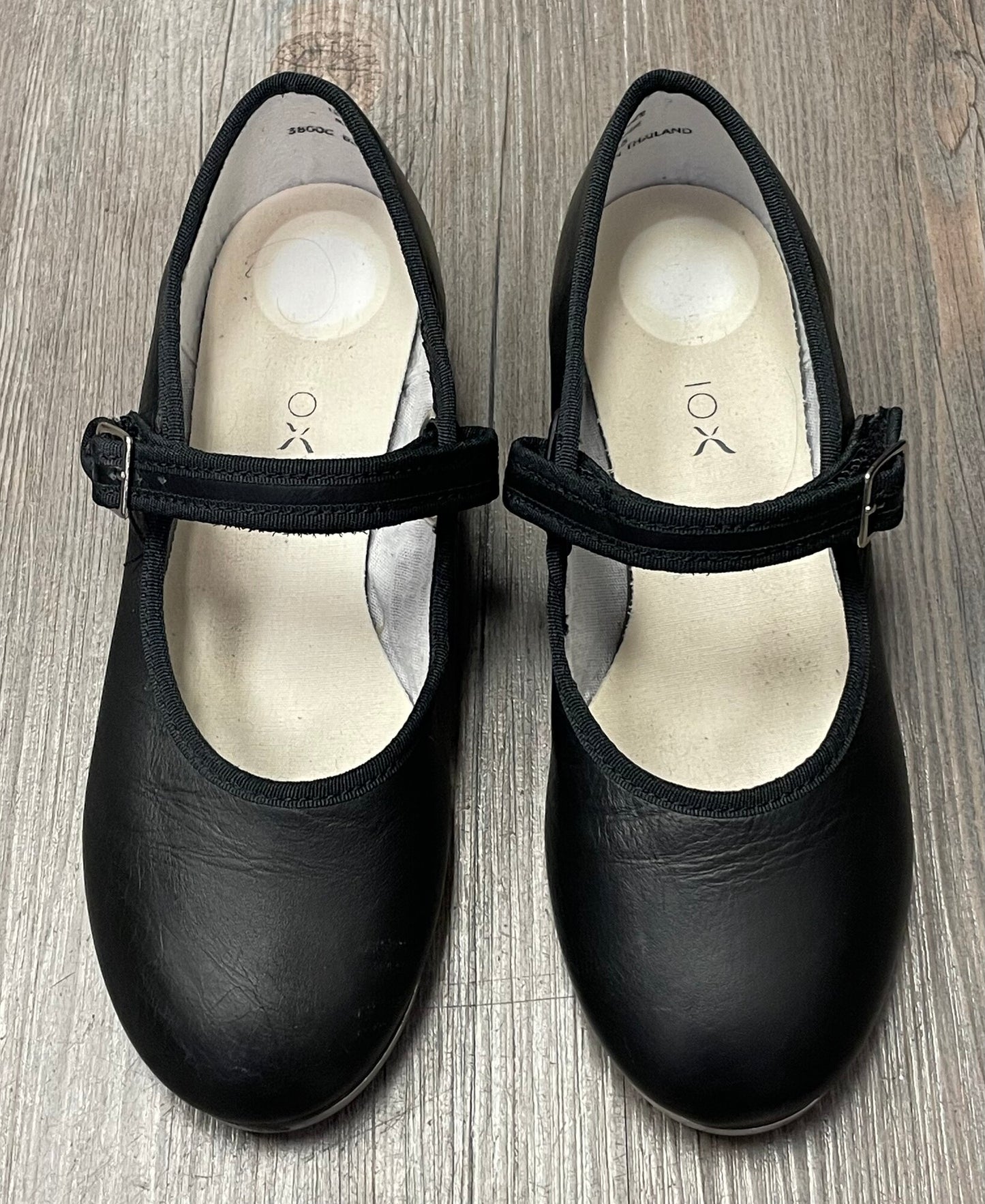 Black  Capezio Tap Shoes, 2Y