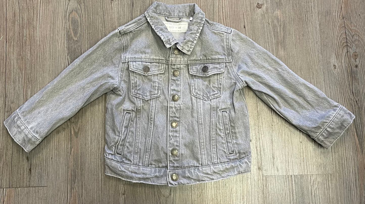 Grey  Zara Jean Jacket, 2-3Y