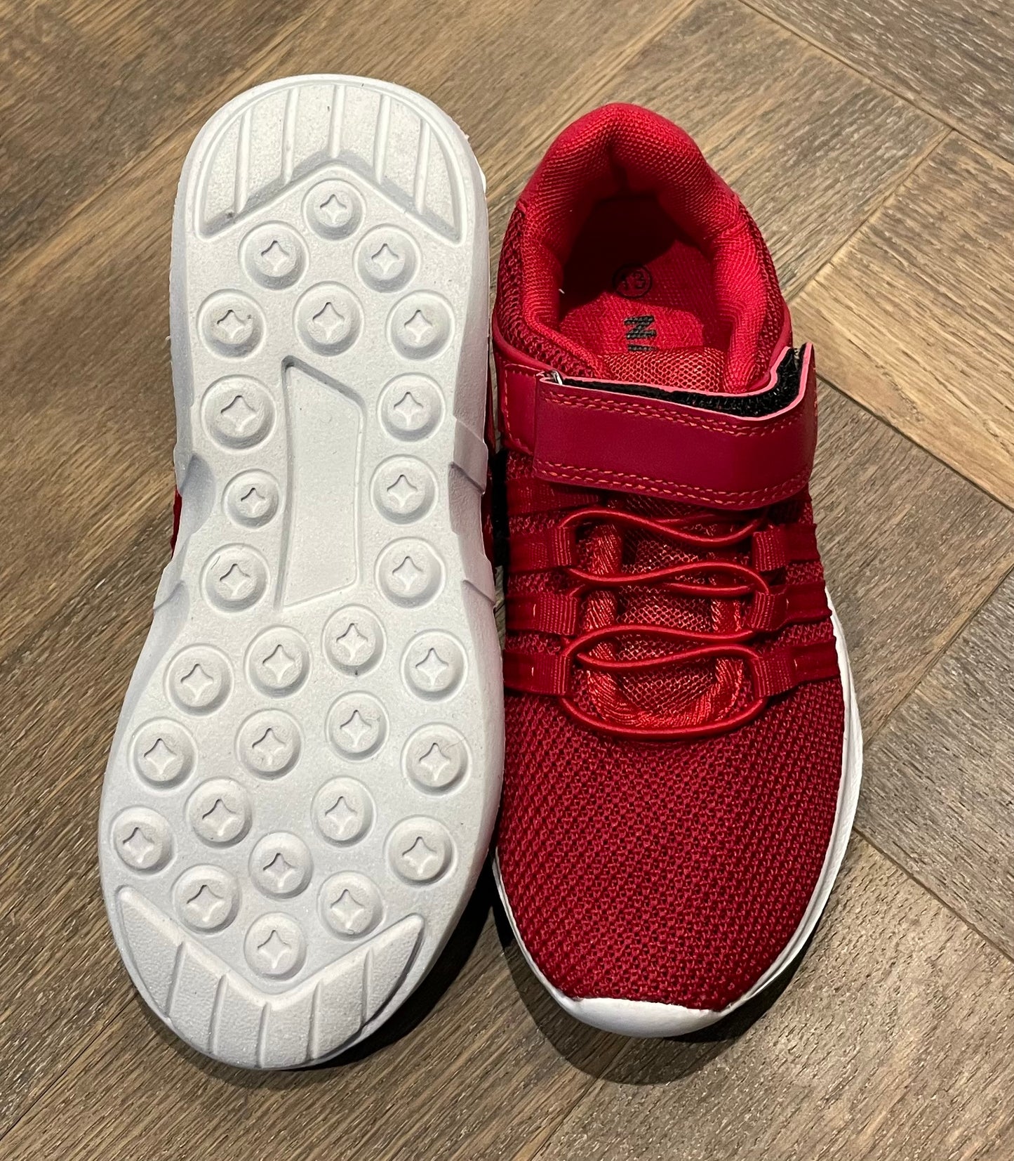 Red  Navig 8 Velcro Shoes, 13Y