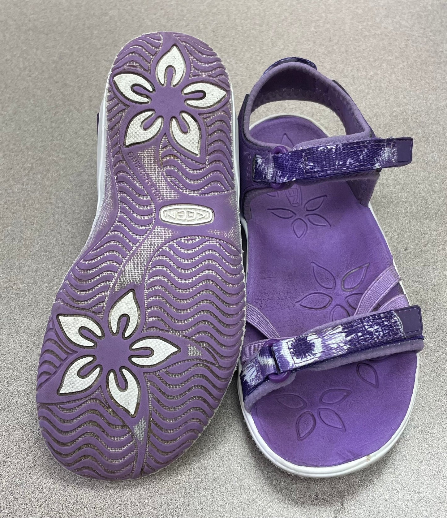 Purple  Keen Verano Sandals, 12Y